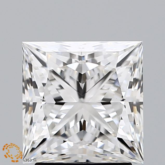 Lab-Grown 2.60 Carat Princess Cut Diamond color H Clarity VVS2 With GIA Certificate, precious stones, engagement diamonds
