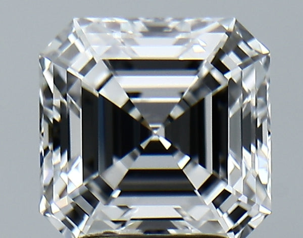 Lab-Grown 3.03 Carat Asscher Cut Diamond color E Clarity VVS2, precious stones, engagement diamonds