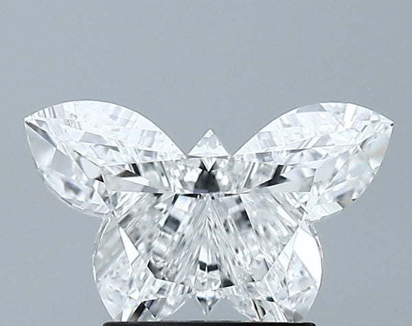 Lab-Grown 1.40 Carat Butter Flies Shape Diamond color D Clarity VVS2 With GIA Certificate, precious stones, engagement diamonds