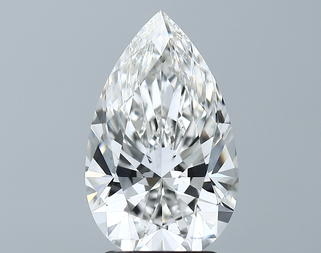 Lab-Grown 2.68 Carat Pear Shape Diamond color F Clarity VS1 With GIA Certificate, precious stones, engagement diamonds