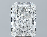 Lab-Grown 3.84 Carat Radiant Cut Diamond color E Clarity VS1 With GIA Certificate, precious stones, engagement diamonds