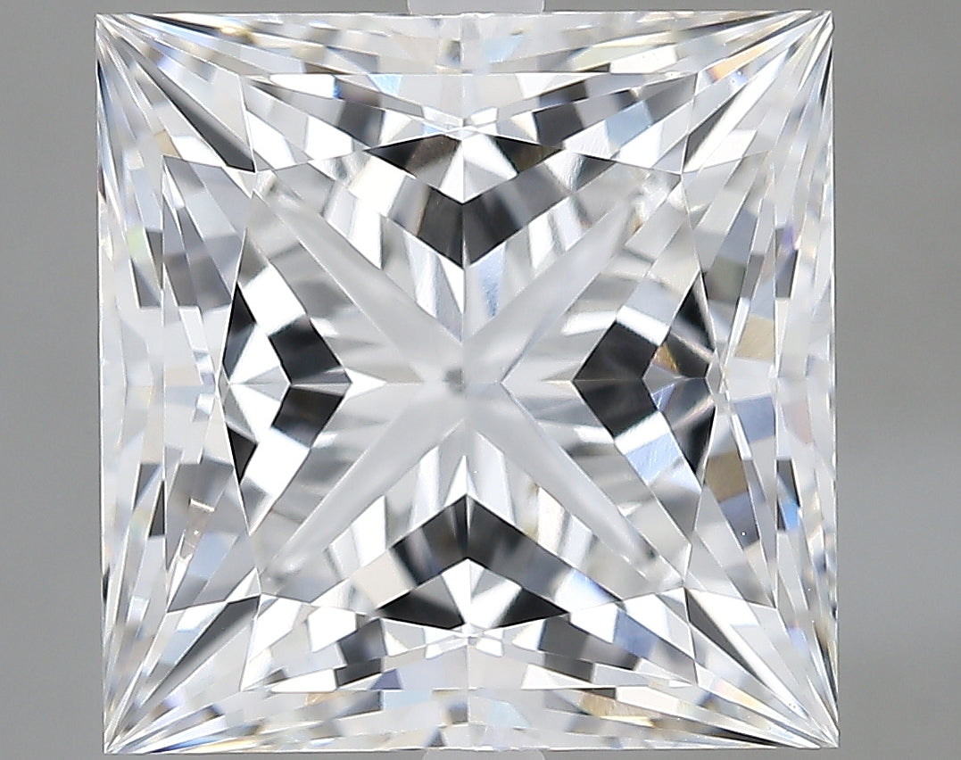 Lab-Grown 7.19 Carat Princess Cut Diamond color E Clarity VVS2 With GIA Certificate, precious stones, engagement diamonds