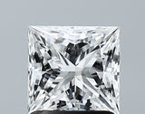 Lab-Grown 1.38 Carat Princess Cut Diamond color E Clarity VVS2 With GIA Certificate, precious stones, engagement diamonds