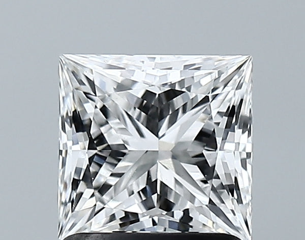 Lab-Grown 1.38 Carat Princess Cut Diamond color E Clarity VVS2 With GIA Certificate, precious stones, engagement diamonds