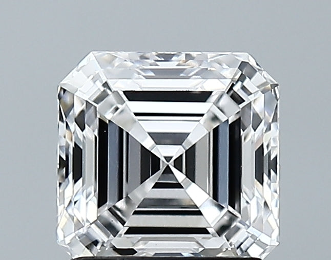 Lab-Grown 1.59 Carat Asscher Cut Diamond color E Clarity VVS2 With GIA Certificate, precious stones, engagement diamonds