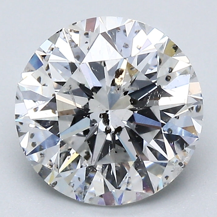 2.53 Carat Round Brilliant Natural Mined Diamond E Color I1 Clarity With GIA Certificate, natural diamonds, precious stones, engagement diamonds