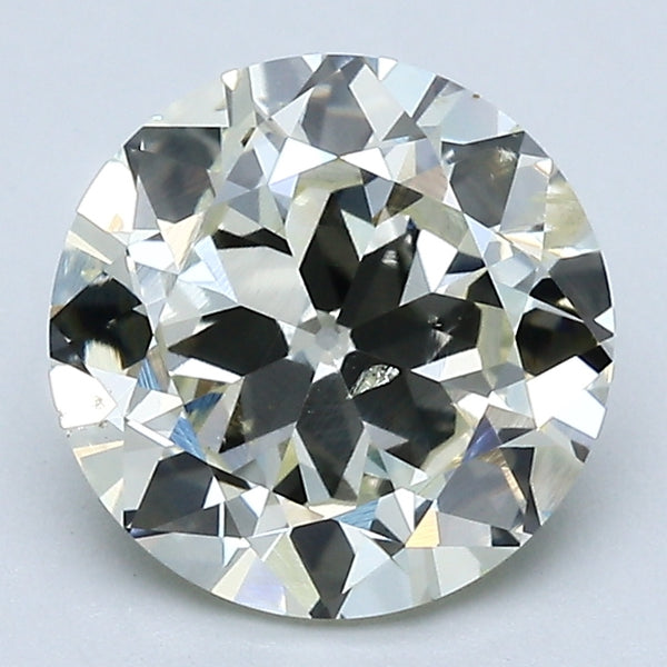 2.20 Carat Old European Cut Diamond color N Clarity I1, natural diamonds, precious stones, engagement diamonds