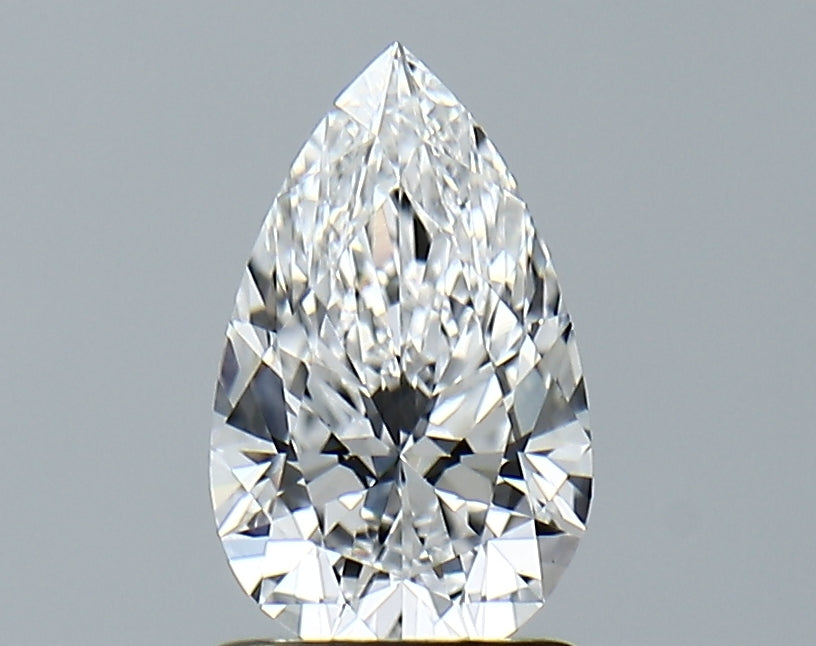 Lab-Grown 1.11 Carat Pear Shape Diamond color E Clarity VVS2 With GIA Certificate, precious stones, engagement diamonds