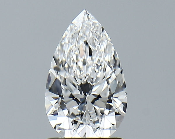 Lab-Grown 1.11 Carat Pear Shape Diamond color E Clarity VVS2 With GIA Certificate, precious stones, engagement diamonds