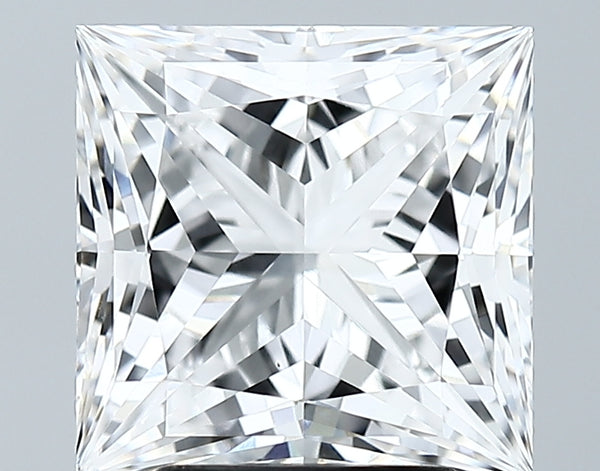 Lab-Grown 4.02 Carat Princess Cut Diamond color E Clarity VS1 With GIA Certificate, precious stones, engagement diamonds