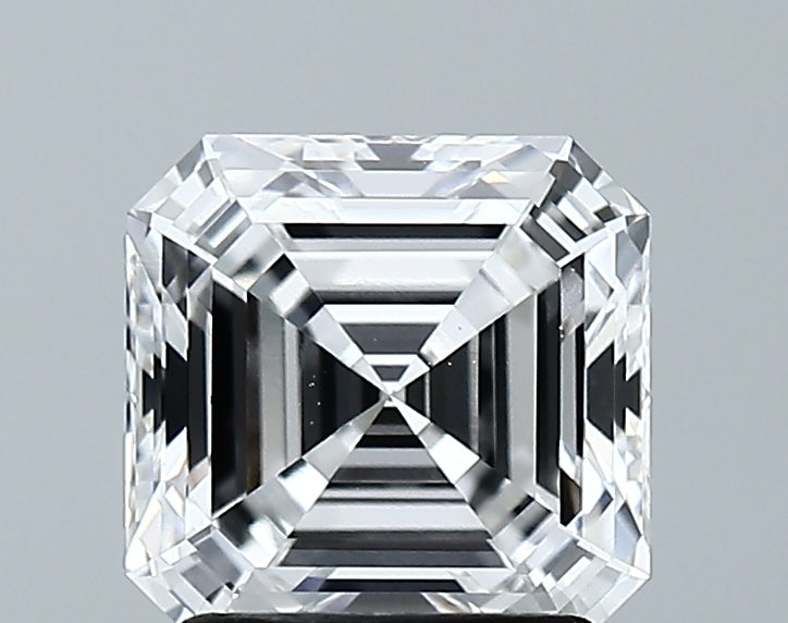 Lab-Grown 2.01 Carat Asscher Cut Diamond color E Clarity VVS1 With GIA Certificate, precious stones, engagement diamonds