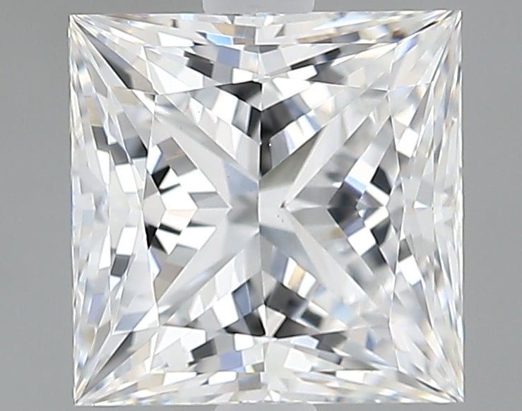 Lab-Grown 2.18 Carat Princess Cut Diamond color E Clarity VS1, precious stones, engagement diamonds