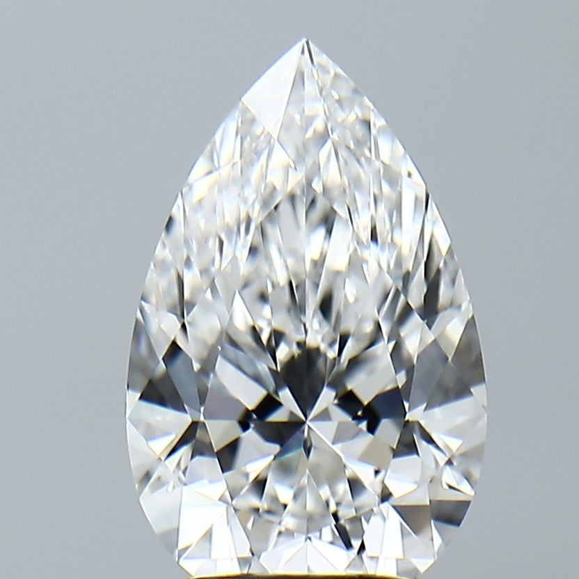 Lab-Grown 2.74 Carat Pear Shape Diamond color E Clarity VVS2, precious stones, engagement diamonds