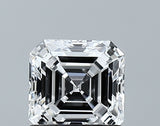 Lab-Grown 1.01 Carat Asscher Cut Diamond color D Clarity VVS2 With GIA Certificate, precious stones, engagement diamonds