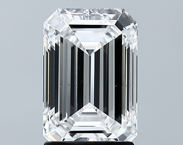Lab-Grown 2.10 Carat Emerald Cut Diamond color D Clarity VS2 With GIA Certificate, precious stones, engagement diamonds