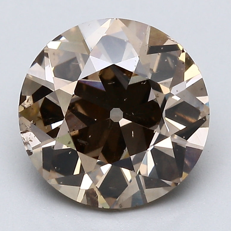 2.88 Carat Old European Cut Antique Natural Mined Diamond Fancy  Brown Color I1 Clarity With GIA Certificate, natural diamonds, precious stones, engagement diamonds