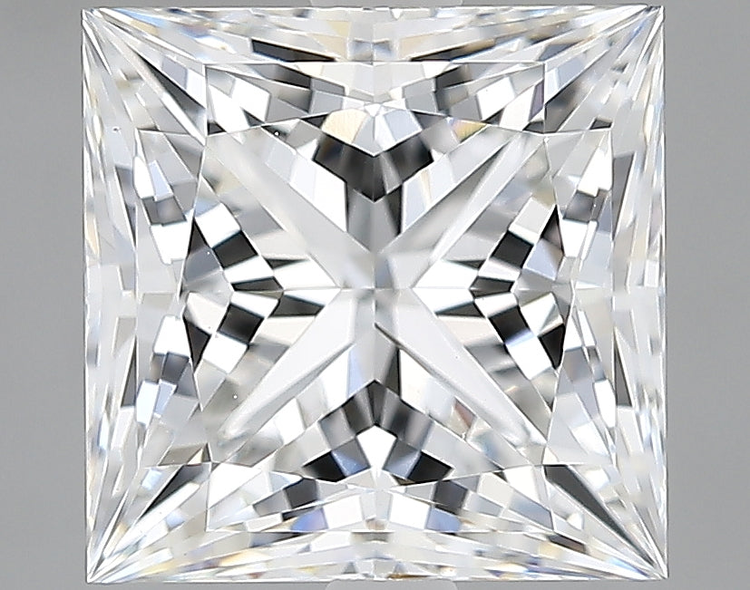 Lab-Grown 3.32 Carat Princess Cut Diamond color E Clarity VVS2, precious stones, engagement diamonds