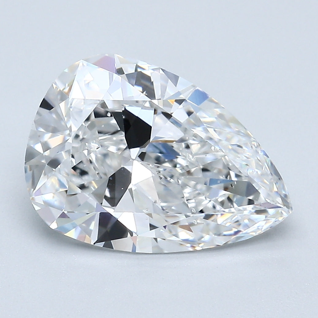 3.05 Carat Pear Shape Natural Mined Diamond F Color SI1 Clarity With GIA Certificate, natural diamonds, precious stones, engagement diamonds