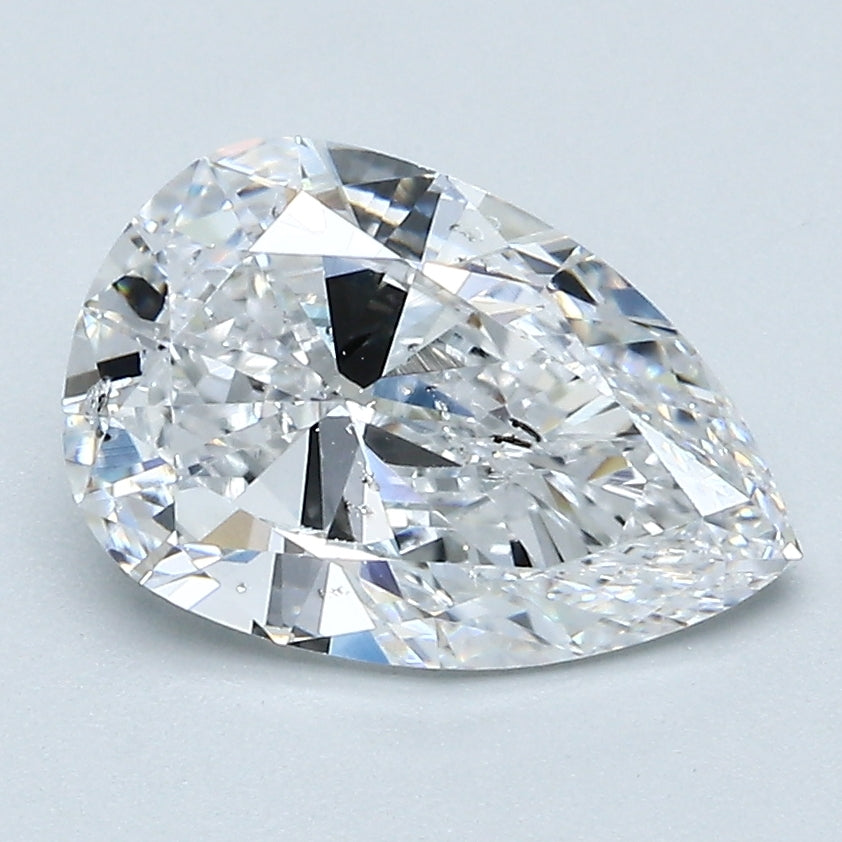 2.06 Carat Pear Shape Natural Mined Diamond D Color SI2 Clarity With GIA Certificate, natural diamonds, precious stones, engagement diamonds
