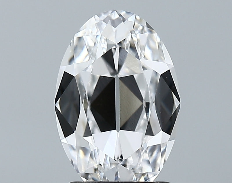 Lab-Grown 2.14 Carat Antique Oval Shape Diamond color E Clarity VVS2 With GIA Certificate, precious stones, engagement diamonds