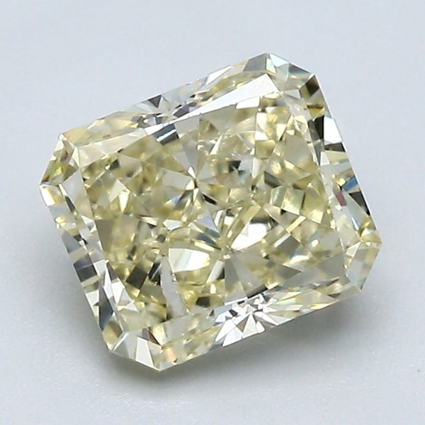 1.56 Carat Radiant Cut Natural Mined Diamond Fancy  Yellow Color SI2 Clarity With GIA Certificate, natural diamonds, precious stones, engagement diamonds