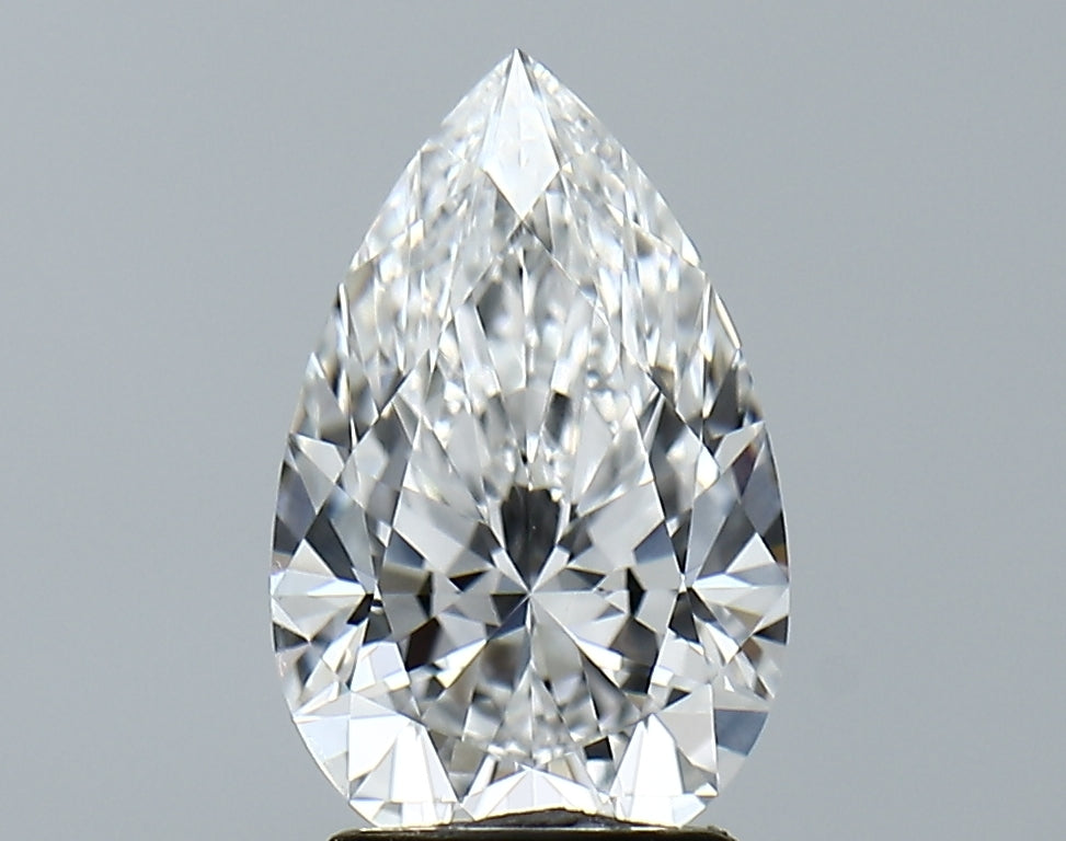 Lab-Grown 2.06 Carat Pear Shape Diamond color E Clarity VS1, precious stones, engagement diamonds