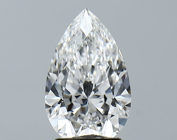 Lab-Grown 2.06 Carat Pear Shape Diamond color E Clarity VS1, precious stones, engagement diamonds