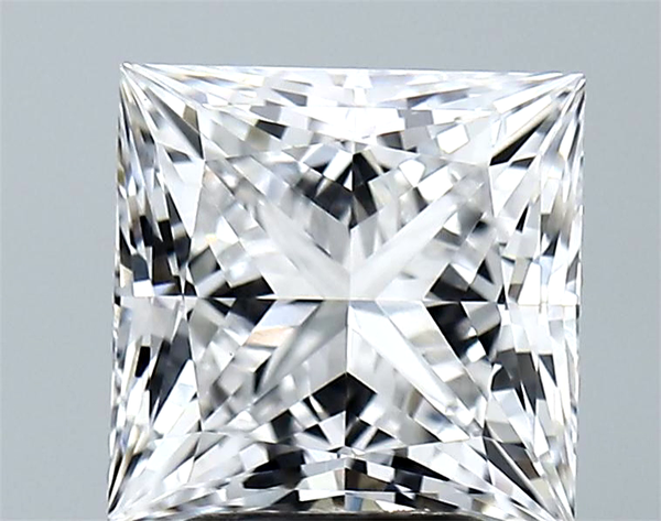 Lab-Grown 3.10 Carat Princess Cut Diamond color E Clarity VVS2 With GIA Certificate, precious stones, engagement diamonds