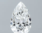 Lab-Grown 3.22 Carat Pear Shape Diamond color E Clarity VS2 With GIA Certificate, precious stones, engagement diamonds