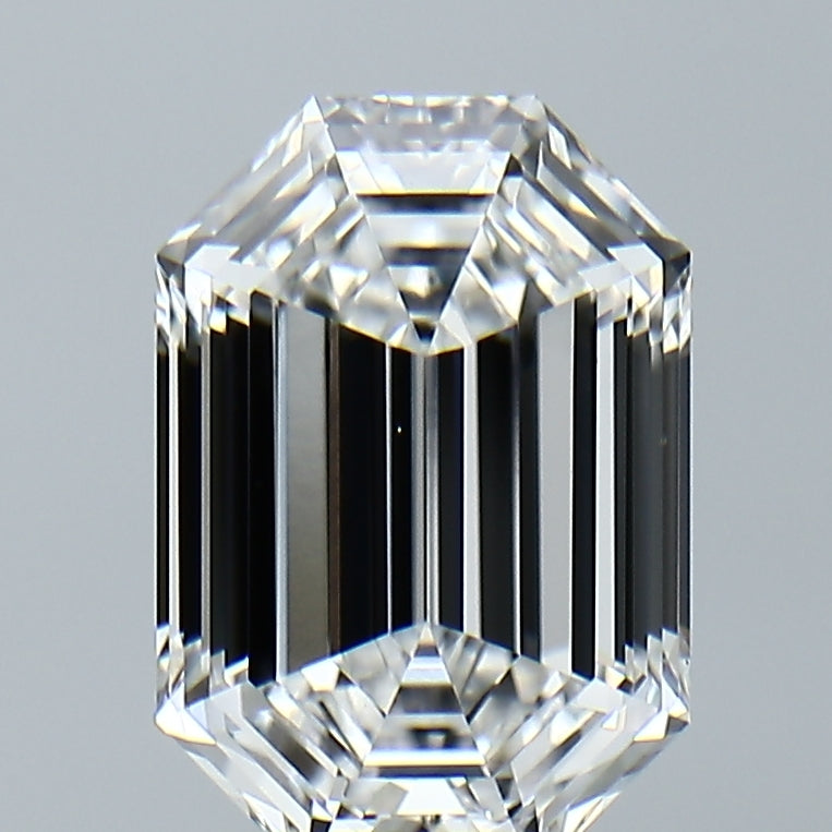 Lab-Grown 3.09 Carat Emerald Cut Diamond color D Clarity VVS2, precious stones, engagement diamonds