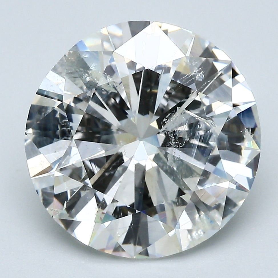 5.99 Carat Round Brilliant Natural Mined Diamond J Color I2 Clarity With GIA Certificate, natural diamonds, precious stones, engagement diamonds