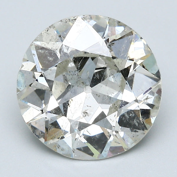 3.98 Carat Old European Cut Natural Mined Diamond K Color I1 Clarity With GIA Certificate, natural diamonds, precious stones, engagement diamonds
