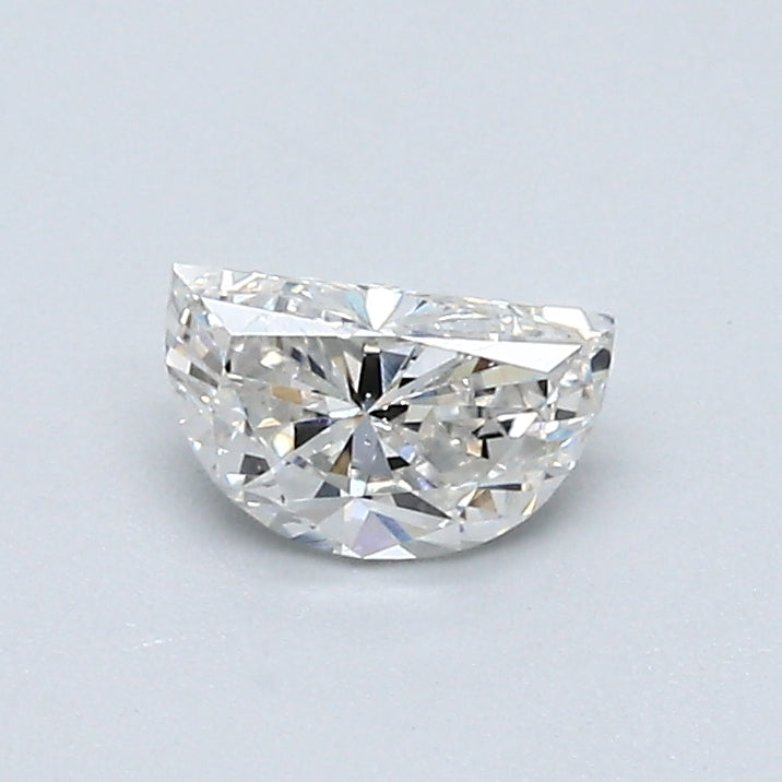 0.37 Carat Half Moon Shape Natural Mined Diamond H Color VS2 Clarity With GIA Certificate, natural diamonds, precious stones, engagement diamonds