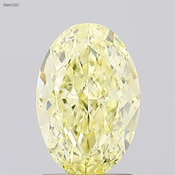 Lab-Grown 1.05 Carat Oval Shape Diamond color FI.YL Clarity VS1, precious stones, engagement diamonds