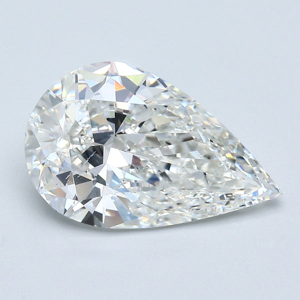 3.08 Carat Pear Shape Natural Mined Diamond H Color SI1 Clarity With GIA Certificate, natural diamonds, precious stones, engagement diamonds