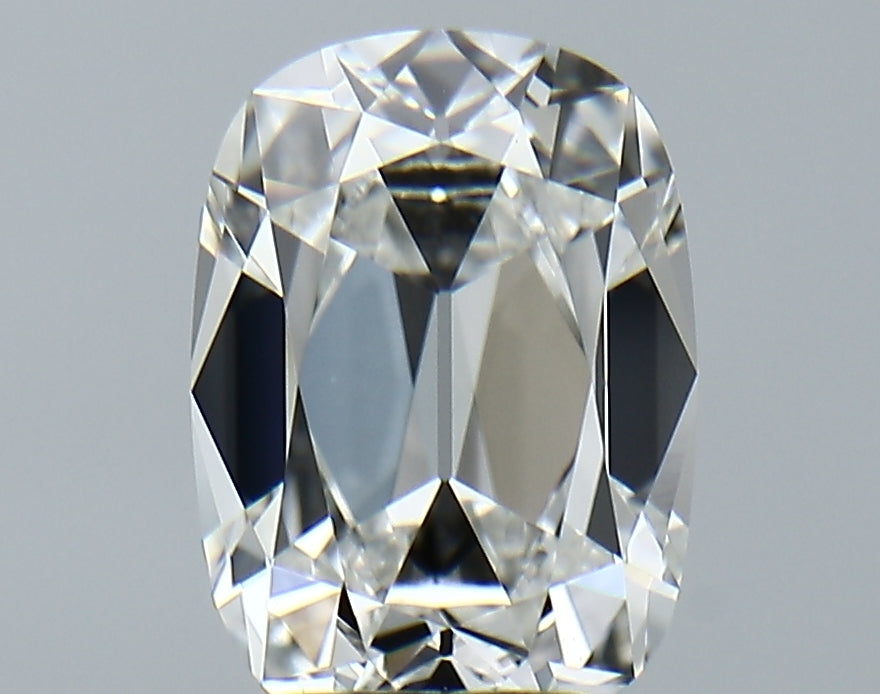 Lab-Grown 3.10 Carat Antique Cushion Cut Diamond color F Clarity VVS2, precious stones, engagement diamonds