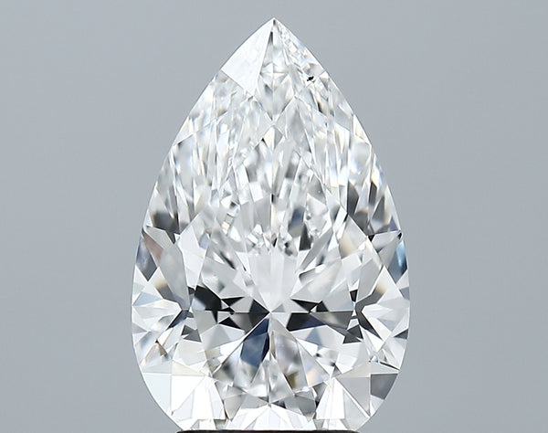 Lab-Grown 3.51 Carat Pear Shape Diamond color D Clarity VVS2 With GIA Certificate, precious stones, engagement diamonds