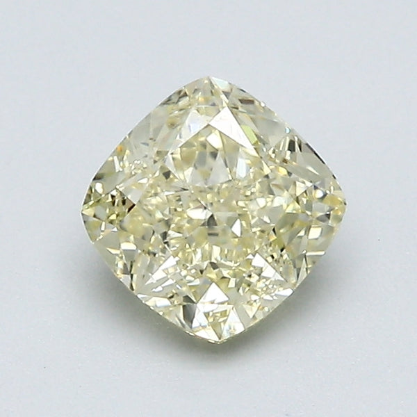 1.05 Carat Cushion Brilliant Natural Mined Diamond Fancy Light  Yellow Color VVS2 Clarity With GIA Certificate, natural diamonds, precious stones, engagement diamonds
