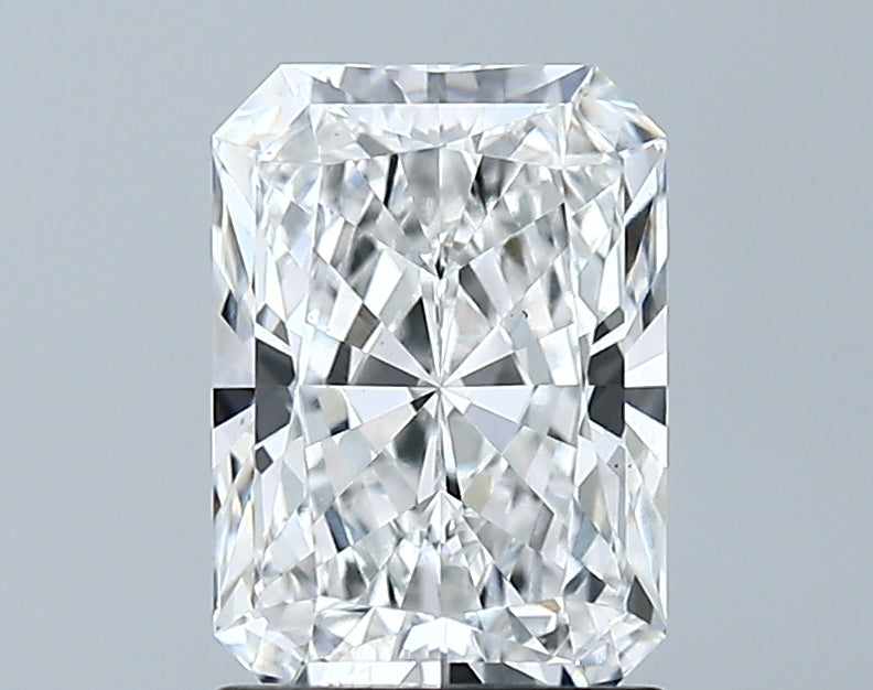 Lab-Grown 1.63 Carat Radiant Cut Diamond color E Clarity VS1 With GIA Certificate, precious stones, engagement diamonds