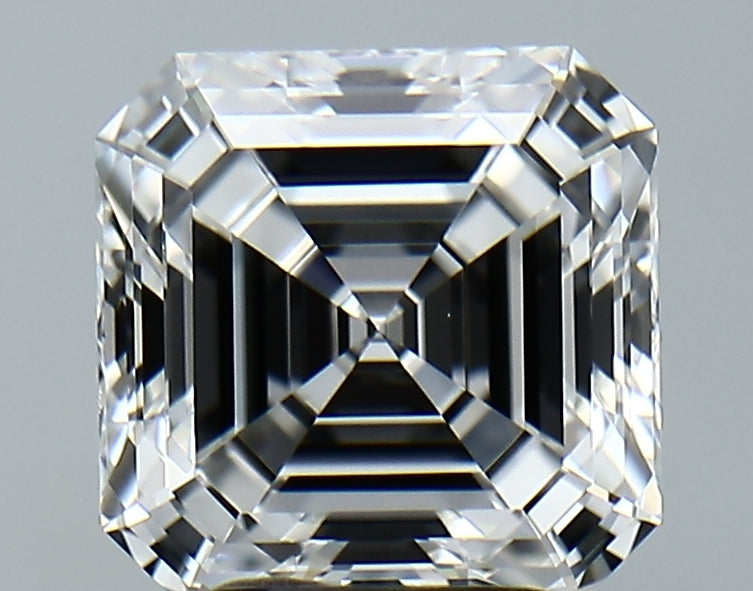 Lab-Grown 3.29 Carat Asscher Cut Diamond color E Clarity VVS1, precious stones, engagement diamonds