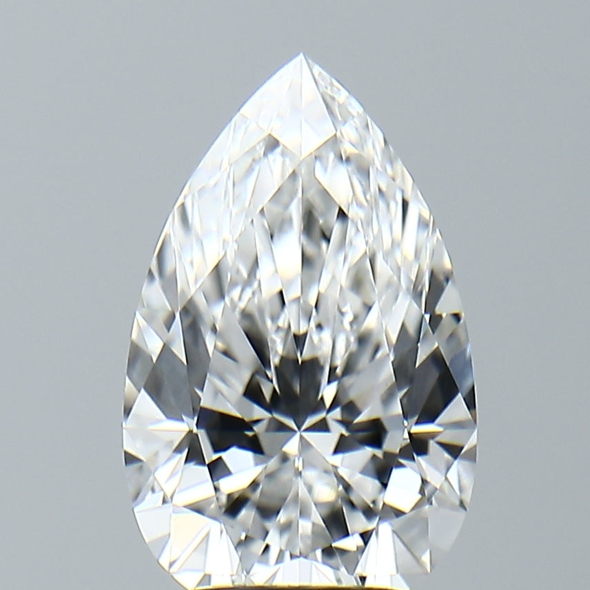 Lab-Grown 2.74 Carat Pear Shape Diamond color D Clarity VVS2, precious stones, engagement diamonds