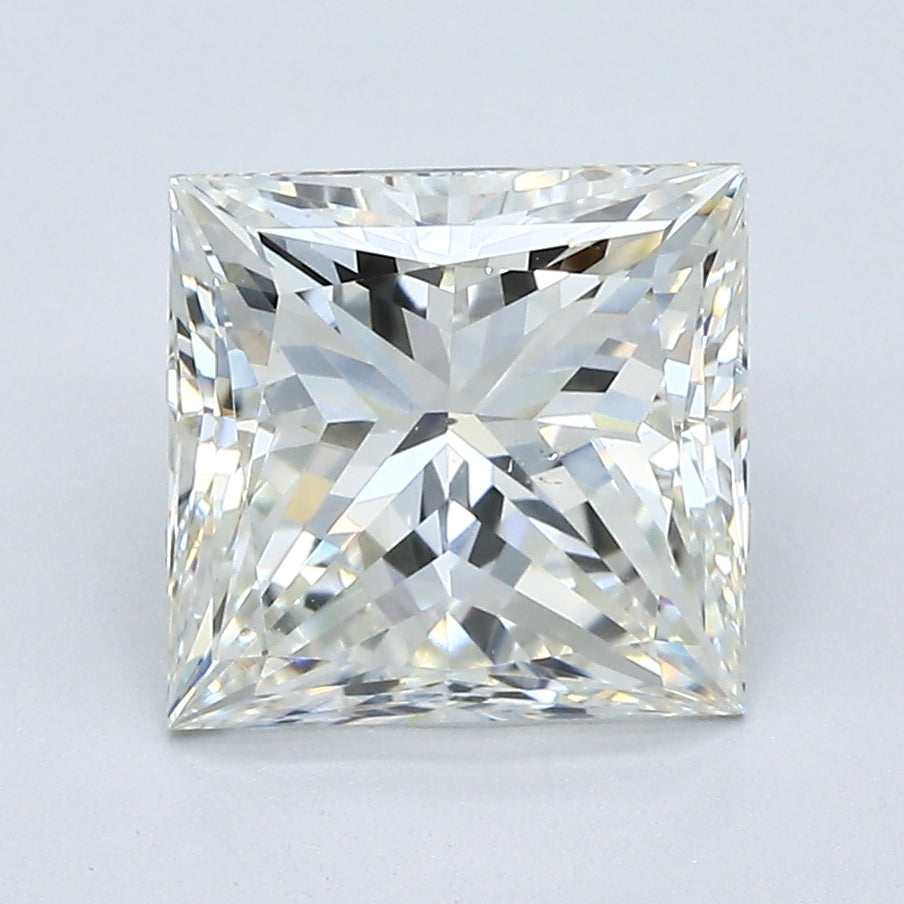 3.09 Carat Princess Cut Diamond Natural J-SI1 Loose GIA Certified, natural diamonds, precious stones, engagement diamonds