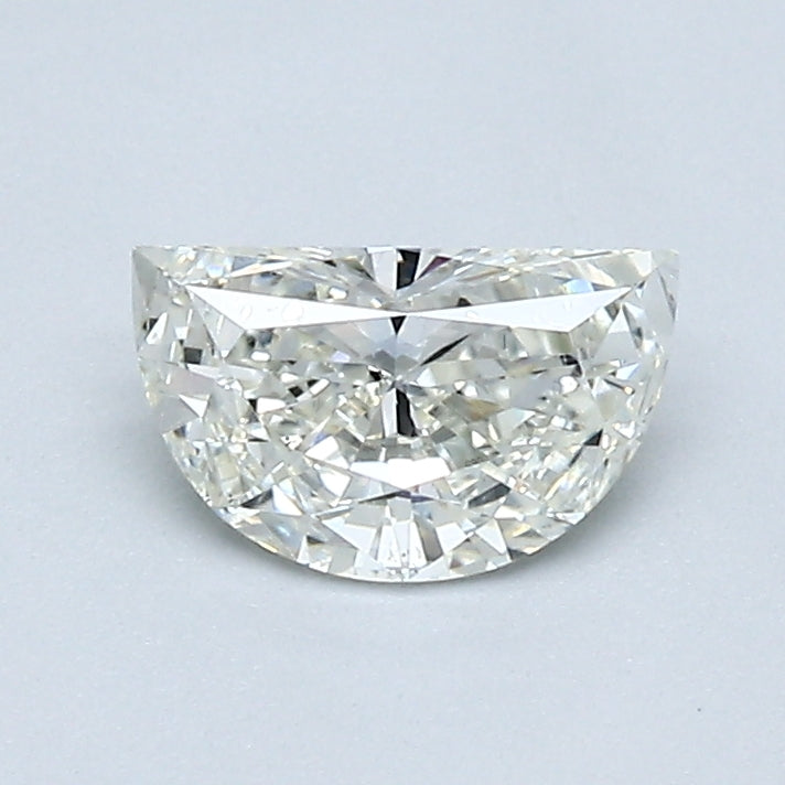 0.46 Carat Half Moon Shape Natural Mined Diamond J Color SI2 Clarity With GIA Certificate, natural diamonds, precious stones, engagement diamonds
