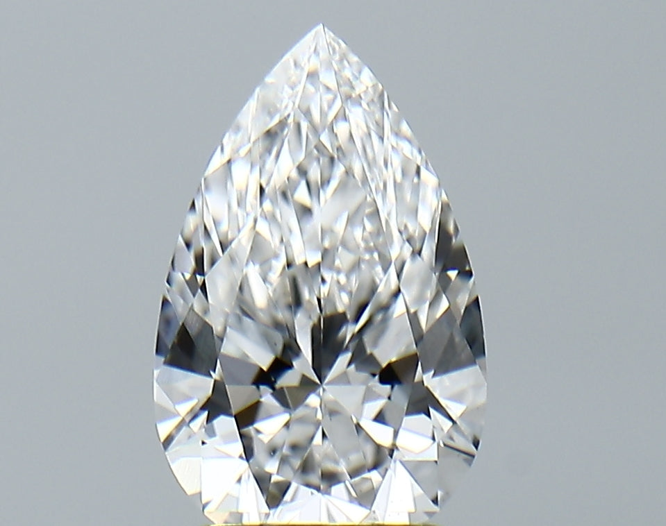 Lab-Grown 2.09 Carat Pear Shape Diamond color E Clarity VS1 With GIA Certificate, precious stones, engagement diamonds