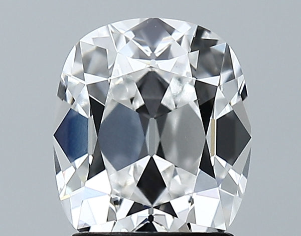 Lab-Grown 2.05 Carat Antique Cushion Cut Diamond color E Clarity VVS2 With GIA Certificate, precious stones, engagement diamonds