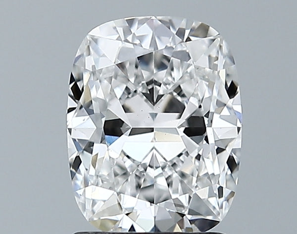 Lab-Grown 1.62 Carat Cushion Modified Brilliant Cut Diamond color D Clarity VS1 With GIA Certificate, precious stones, engagement diamonds