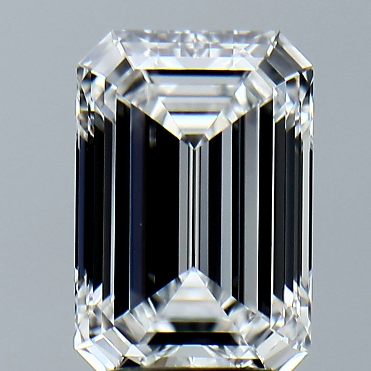 Lab-Grown 3.06 Carat Emerald Cut Diamond color D Clarity VVS2, precious stones, engagement diamonds