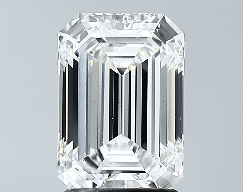 Lab-Grown 2.07 Carat Emerald Cut Diamond color D Clarity VS2 With GIA Certificate, precious stones, engagement diamonds