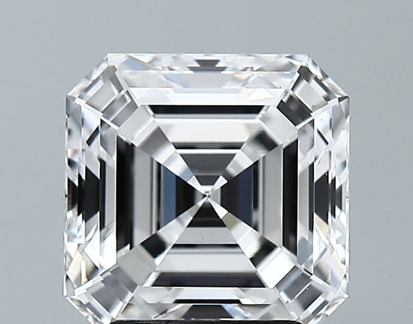 Lab-Grown 3.19 Carat Asscher Cut Diamond color E Clarity VS1 With GIA Certificate, precious stones, engagement diamonds