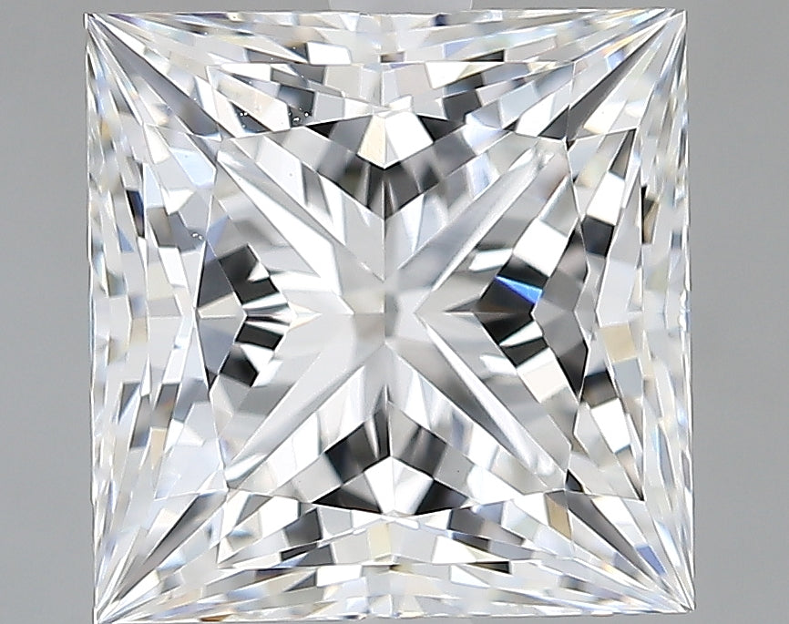 Lab-Grown 3.68 Carat Princess Cut Diamond color E Clarity VVS2, precious stones, engagement diamonds